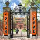 2026 Graduation Decorations, Graduation Banner Class of 2026, Hanging Congratulations/Congrats Grad Banner for Door and Porch, Party Decor - Orange