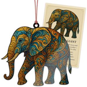 2 x Friend Gift for Women - Friendship Gifts for Women - Elephant Gift for Girls - Friend Ornaments - Christmas Ornament 2025 - White Elephant Gifts - Xmas Tree Funny Decoration, Exchange