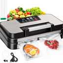 Vacuum Sealer Machine, 95Kpa Powerful Automatic Food Sealer, Built-in Cutter & Bag Storage, Progress Display, Easy-Lock Handle, for Dry Moist Food Preservation, Extend Freshness Longer