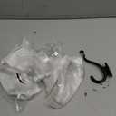 TUNNY Towel Hooks - 5 Pack Matte Black Coat Hook Robe Hooks Decorative Wall Hooks for Bathroom Bedroom Kitchen Towel Robe Clothes Cabinet Closet Hardware