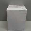 Hushee 100 Pcs Plastic Plates with Gold Trim 6'' Small Round Disposable Vintage Dessert Plates for Party Birthday Buffet Wedding Catering Celebration Reception (White)