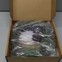 Fudios Lighted Christmas Pine Garland 6FT 48 Warm White LED Battery Operated with Timer for Mantle Fireplace Holiday Winter Decoration Indoor Outdoor Use