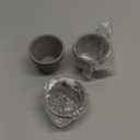 Fcacti 9 Pcs Small Mini Grey Clay Pots 2.1'' Terracotta Pot Clay Ceramic Pottery Planter Cactus Flower Pots Succulent Nursery Pots- Great for Window Boxes, Cactus, Plants, Crafts, Wedding Favors (Gray)