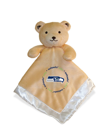 Seattle Seahawks Gray Infant Bear Security Blanket