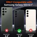 SPIDERCASE Designed for Samsung Galaxy S23 Case, [10 FT Military Grade Drop Protection], 2 Pack [Tempered Glass Screen Protector+Camera Lens Protector] Heavy Duty Shockproof Case, Deep Blue