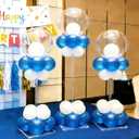 6 Pack Clear Acrylic Balloon Stand Kit, 15.75 Inch Reusable Balloon Sticks Holder With Base Perfect for Tabletop Centerpiece Party Event Decorations (15.75" 6 Pack)