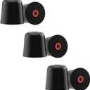 NANLANFAN Replacement Memory Foam Ear Tips for Etymotic, Walkers, ISOtunes PRO, Westone, Shure, Plugfones Earbuds, Ultimate Comfort, 3 Pairs (Black, S)