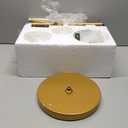 Fiqevs 3 Globe Mid Century Modern Floor Lamp for Living Room, Gold Floor Lamp with Frosted Glass Shade and LED Bulbs, Warm Light Standing Tall Pole Lamp for Bedrooms, Office  Antique Brass