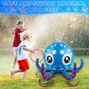 Sprinkler for Kids Inflatable Octopus Water Toys with 6 Rings, Summer Outdoor Toys Backyard Water Spray Sprinkler Fun Pool Toys for 3 4 5 6 Years and Up Boys Girls Gifts