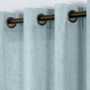 KOUFALL Seafoam Blue Green Linen Curtains 108 Inches Long, Beach Coastal Farmhouse Theme Sheer Linen Curtains for Living Room, 52x108 Inch Length 2 Panels KOUFALL Seafoam Blue Green Linen Curtains 108 Inches Long, Beach Coastal Farmhouse Theme Sheer Linen Curtains for Living Room, 52x108 Inch Length 2 Panels