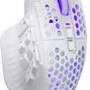 SOLAKAKA SM809 Pro Gaming Mouse with 9 Side Buttons,24000 DPI RGB Mouse for Gamer,16 Programmable Macros MMO Mouse,White