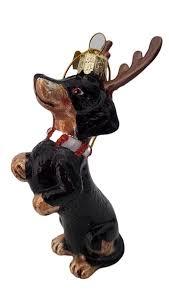 Nobel Gems Dachshund Ornament