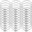 30 Pieces Bracelet Chains with OT Toggle Clasp Link Chains DIY Jewelry Making Round Link Bracelets for Girlfriend Wife Lover Mother(Silver)