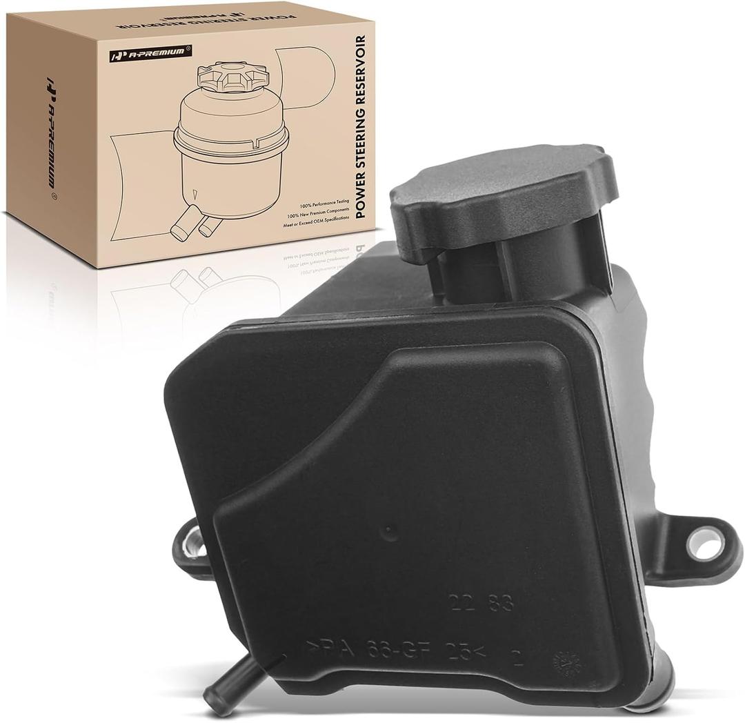 A-Premium Power Steering Reservoir/Tank with Cap Compatible with Mercedes-Benz GL320 2007-2009, GL350 2010-2012, ML320 2007-2008, ML350 2010-2011, R320 2007-2008, R350 2010-2012