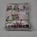 Boho Throw Blanket, 100% Organic Cotton Breathable Ultra Soft 60" x 80" Bed Quilt Throw - All Season Floral Rustic Farmhouse Decor Luxury Reversible Blanket for Sofa Couch Chair and Gift (Flower-green)