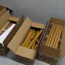 Metal Arch Backdrop Stand, Set of 3 (4ft / 5ft / 6ft) Gold Arch Backdrop with 12 Ground Nails, Stable Arched Background Stand for Wedding, Baby Shower, Birthday Party, Photography