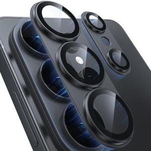 for Samsung Galaxy S26 Ultra Camera Lens Protector - Matte Titanium Alloy [Military Grade Shatterproof] [Strong Adsorption] Glass Camera Screen Protector for S26 Ultra, Black