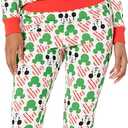Amazon Essentials Disney | Marvel | Mickey Women's Snug-Fit Cotton Pajama Sleepwear Sets (Large)