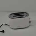 Mueller Retro Toaster 2 Slice with 7 Browning Levels and 3 Functions: Reheat, Defrost & Cancel, Stainless Steel Features, Removable Crumb Tray, Under Base Cord Storage, White