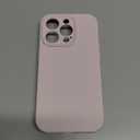 Vooii Compatible with iPhone 14 Pro Case, Liquid Silicone Upgrade [Camera Protection] [Soft Anti-Scratch Microfiber Lining] Shockproof Phone Case for iPhone 14 Pro 6.1 inch - Chalk Pink