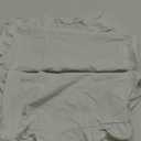 Pillow Shams Set of 2 Pure Cotton Champray Ruffled Edge,Thick and Solid Washed Dobby Heavy Fabric (King 20x36 inches) (Ivory)