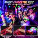 HONLYNE105 PCS LED Glasses, Glow in the Dark Party Supplies Light Up Glasses for Kids Adults, Neon Flashing Glasses Glow Party Glow Glasses Bulk Party Pack for Halloween Birthday Wedding Rave Carnival