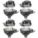 4 Sets Baby Formula Dispenser Replacement Funnel Compatible with Baby Brezza Replacement Parts Funnel and Cover, Grey