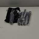 5-in-1Ceramic Tourmaline Curling Iron Set - 0.35"-1.25" Interchangeable Barrels Adjustable Temp 180F-450F, Fast Heat-up Insulated Gloves & Swivel Cord for All Hair Types (Travel-Friendly)