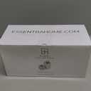 Essentra Home Toothbrush Holder with Lid, Elegant White Marble Bathroom Toothbrush & Toothpaste Organizer  Blanc Collection