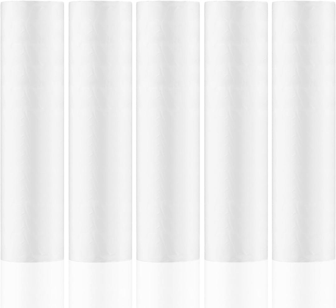 Lainrrew 5 Sheets Plastic Drop Cloths, Disposable Painters Drop Cloths Anti-dust Sheet Cover Furniture Cover Floor Protection for Painting (2 x 50m/ 6.56 x 164 Feet)