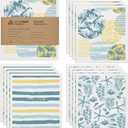 Swedish Dishcloths for Kitchen | 12-Pack Ocean Collection | Absorbent Reusable Swedish Dishcloths, Eco-Friendly Cellulose Sponge Dishtowels