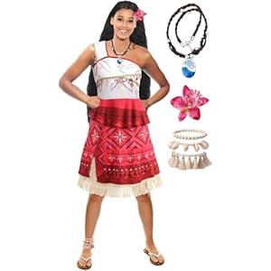 Princess Costume with Accesories for Women,Ocean Princess Dress for Adults,Halloween Costume Party Dress Up (Small)