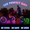 Activ Life 2-Tire Pack LED Bike Wheel Lights with Batteries Included, Get 100% Brighter and Visible from All Angles for Ultimate Safety and Style (Multicolor)