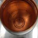 100% COPPER BOTTLE 34oz  Evokes the wave-like designs and copper lid for Healthy Hydration.