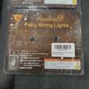 Minetom 12 Pack Fairy Lights Battery Operated String Lights 8 Modes, 7ft 20LED Warm White Waterproof Silver Wire Twinkle Lights, Firefly Starry Moon Lights for Mason Jars DIY Christmas Wedding Party (4 Pack, 48 Count)