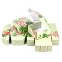 Soxuding Hawaiian Flower Shipping Boxes Pack of 25-4x4x2 inches Hawaiian Floral Gift Boxes Small Cardboard Corrugated Mailer Shipping Boxes for Small Business Packaging Shipping Mailing