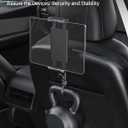 BASENOR 2026 Upgraded Tesla Model Y Model 3 Model S Model X LR/Plaid Tablet Holder Headrest Tablet Mount, 360 Adjustable Travel Rotation Tesla Car Headrest Stand Cradle Accessories