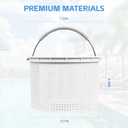 2026 New SPX1082CA Pool Skimmer Basket for Inground Pool Replacement Hayward Skimmer Basket SP1082 SP1083 SP1084 1085 1086 SP1075 ,for Aladdin B-152 Skimmer316 Stainless Steel Handle with Rubber Grip