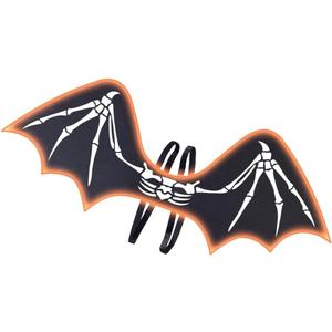 HSCTEK Light Up Skeleton Bat Wings (Large, Orange)