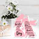 2 x Dog Pet Memorial Ornament Remembrance Gifts Loss of Dog Sympathy Gift Pink Angel Shape Decor Ornament for Dogs Puppy Keepsake Remembrance Decor for Pet Lover