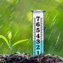 7 Inch Plastic Rain Gauge Replacement Tube, Upgrade Freeze Proof Outdoor Rain Gauges Replacement Plastic Tube for Garden Yard Lawn, Crack Resistance Tube Best Rated, 2 pcs Tubes with 1 Clean Brush