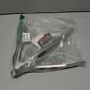 304 Stainless Steel Kitchen Cooking Tongs, 9" and 12" Set of 2 Sturdy Grilling Barbeque Brushed Locking Food Tongs with Ergonomic Grip, Black