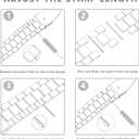 Wongeto Band for Samsung Galaxy Watch 3 Band 41mm,20mm Resin Replacement Wristband with Metal Buckle for Samsung Galaxy Active 2 Watch Band 40mm 44mm for Women Men (Flower Grey for 41mm)