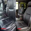 SecosAutoparts Front Driver or Passenger Top Lean Back Black Leather Seat Cover Compatible with Chevy Silverado Avalanche Tahoe Suburban GMC Sierra Yukon 2007 2008 2009 2010 2011 2012 2013 014