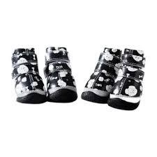 Hcpet Dog Shoes for Small Dogs, Puppy Dog Boots & Paw Protectors for Winter Snowy, Summer Hot Pavement, Outdoor Walking Adjustable Small Dog Shoes, Indoor Hardfloors Anti Slip Dog Booties Black 3 (#3 (Width 1.49 inch) for 11.0-16.5 lbs)