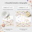 100 Pcs Baby in Bloom Floral Paper Napkins Disposable, Pink Napkins for Girl Baby Shower Birthday, Cocktail Napkins Bulk, Elegant Guest Towels Party Napkins, 6.5"