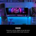 msi MPG 491CQPX QD-OLED 49-inch QD-OLED 5120 x 1440 (DQHD) Computer Monitor, 240Hz, Adaptive-Sync, HDMI, Display Port, VGA Port, VESA Mountable, Tilt, Height Adjustable, Speaker, 0.03ms, Black