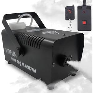 VIRFUN Fog Machine, Smoke Machine with Wireless&Wired Remote Control for Halloween, Party, Outdoor, Indoor and Stage Effect, 400W
