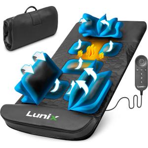 Lunix LX27 Heated Stretching Mat Massager  Full Body Massage Mat Back Stretcher for Pain Relief, Deep Tissue Lumbar Massager for Flexibility & Recovery