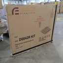 FUNTOK 76''x45''x45'' Kids Wooden Sandbox with Picnic Table & Storage Boxes, Sand Box with Foldable Bench Seats, Lid, Retractable & Rotatable Canopy for Backyard, Patio, Outdoor Play